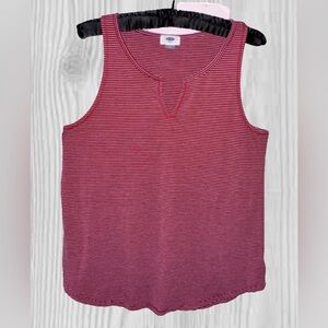 Old Navy Large Red Striped Sleeveless Tank
Summer | Beach | Vacation | Casual